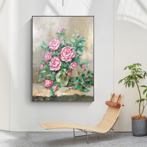 Fabrica en-gros floare pur manual pictat acrilic panza-pictura perete decor abstract artwork canvas ulei pentru sufragerie
