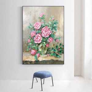 Fabrica en-gros floare pur manual pictat acrilic panza-pictura perete decor abstract artwork canvas ulei pentru sufragerie