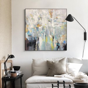 100% vopsită de mână Artă manuală ulei de perete artă pictura originală Rezumat panza pentru living camera de artă