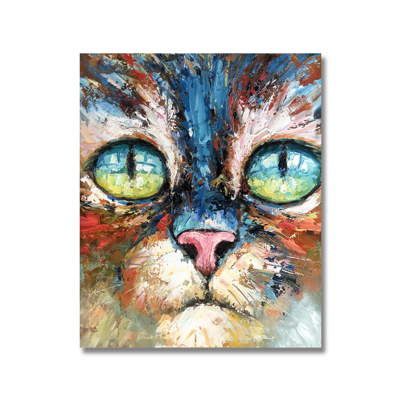 Handmade Modern Home Decor Canvas Pictura Rezumat Lucrări de artă Animale Pictura pe panza