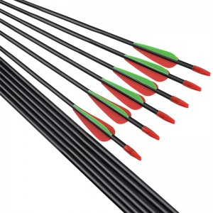 Elong Outdoor 114478 Id5mm 28inch Arrow Fiberglass Streamline TPU Vane pentru tir cu arcul