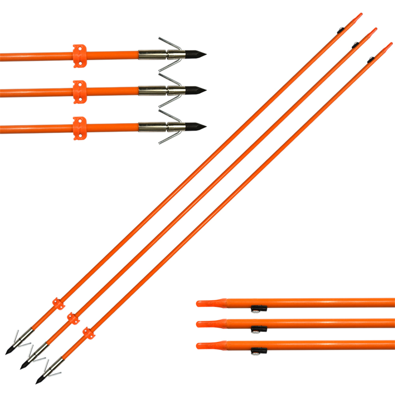 110021-OG Elong Outdoor Od8mm 32inch Bowfishing Arrow Fiberglass Arbore de pescuit de pescuit care utilizează