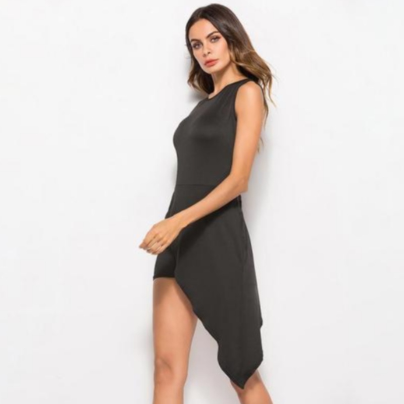 Rochie de seară sexy cu rochie de hem înclinată