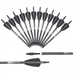 Tika tir cu arcul 113167-13 ID6.2mm 7.5inch Fibra de carbon Crossbow Bolt Cobra System Adder/R9/RX Fotografiere cu arcul folosind