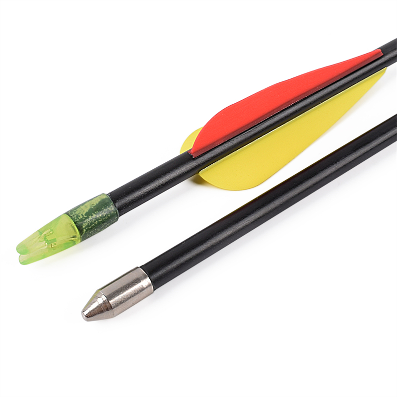 Elong Outdoor 115549 26inch id5mm Fiberglass arrow Tir cu arcul Recurve Bow Fotografiere folosind