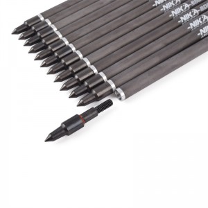 Tika tir cu arcul 113167-02 ID6.2mm 7.5inch Fibra de carbon Crossbow Bolts plastic Nock tir cu arcul de fotografiere System System Adder/R9/RX