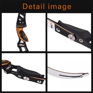 Nika Archery 210018 64inch Rh ILF Recurează - -l pe Bow Busur recidivat pentru sport în aer liber, practică de tragere a țintei