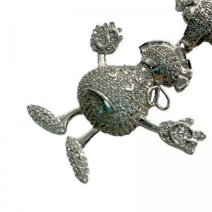 Micro Inlaid Zircon Humanoid Fashion Pandantiv