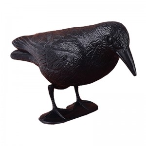 Guguluza Stand Full Corp Flocking Crow Decoy Vânătoare Plasticnegru Crow Decorați Hallows Decor de zi W/feet Miza, Decorarea grădinii