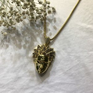Trend Design de înaltă calitate Zircon Brass lanț Colier Pandantive Fashion Colier Cartoon Caractere Pandantive