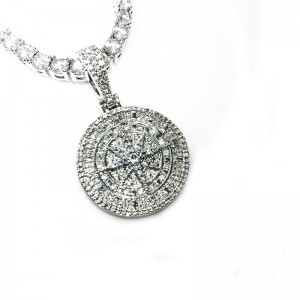 Bling Bling Bling Pandantiv Colier 18k Aur placat bărbați și femei \\\\ \'s bijuterii hip hop