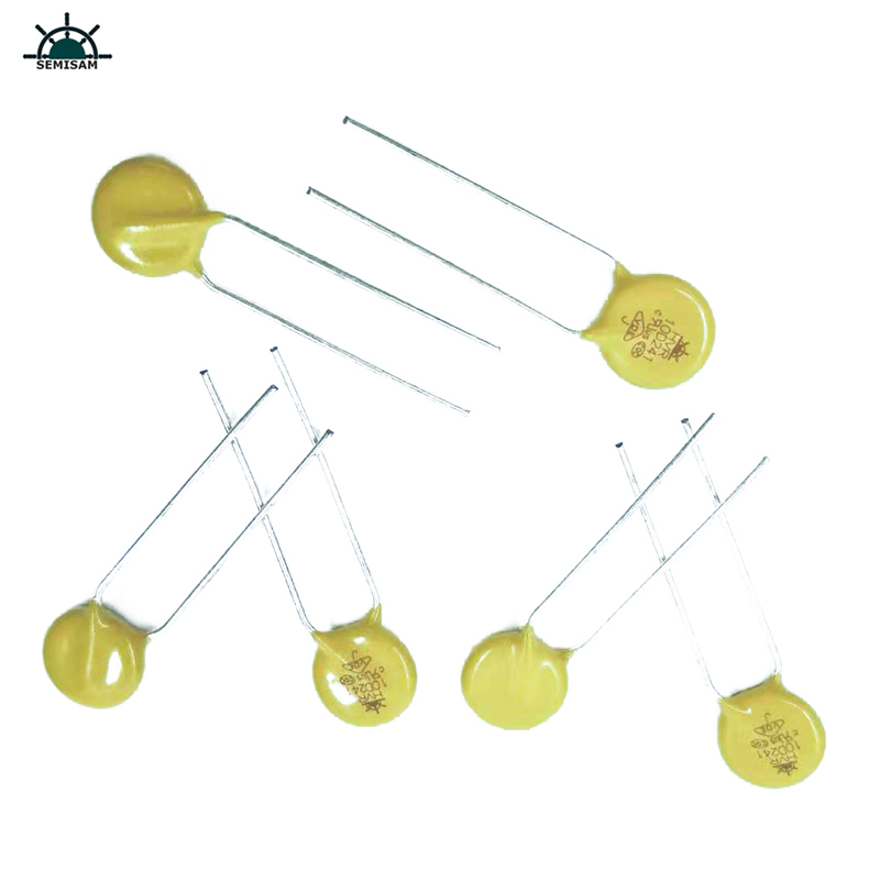 Furnizor de rezistor de la China Bună calitate galben siliciu 10D241 Diametru 10mm Oxid de metal Varistor MOV pentru PCB PCBA
