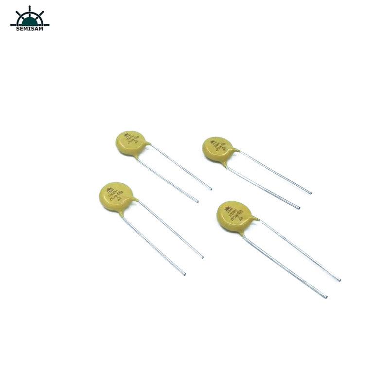 China ODM Componente electronice, galben MOV 10mm 10D561 560V oxid de zinc Varistor (Varistor de oxid Movmetal)