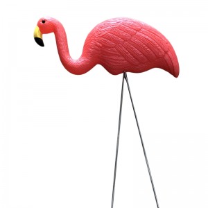 Simularea plasticului Flamingo Baby Decorare Outdoor Grădină Ornaments Resin Flamingo Figurines Festivalul de grădină Decor de grădinărit denuntă