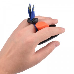 Elong Outdoor 42FT05 LH M M dimensiune Tiruri de tir cu arcul Finger Protector Finger Saver Fila de fotografiere din piele pentru arcul de recurgere