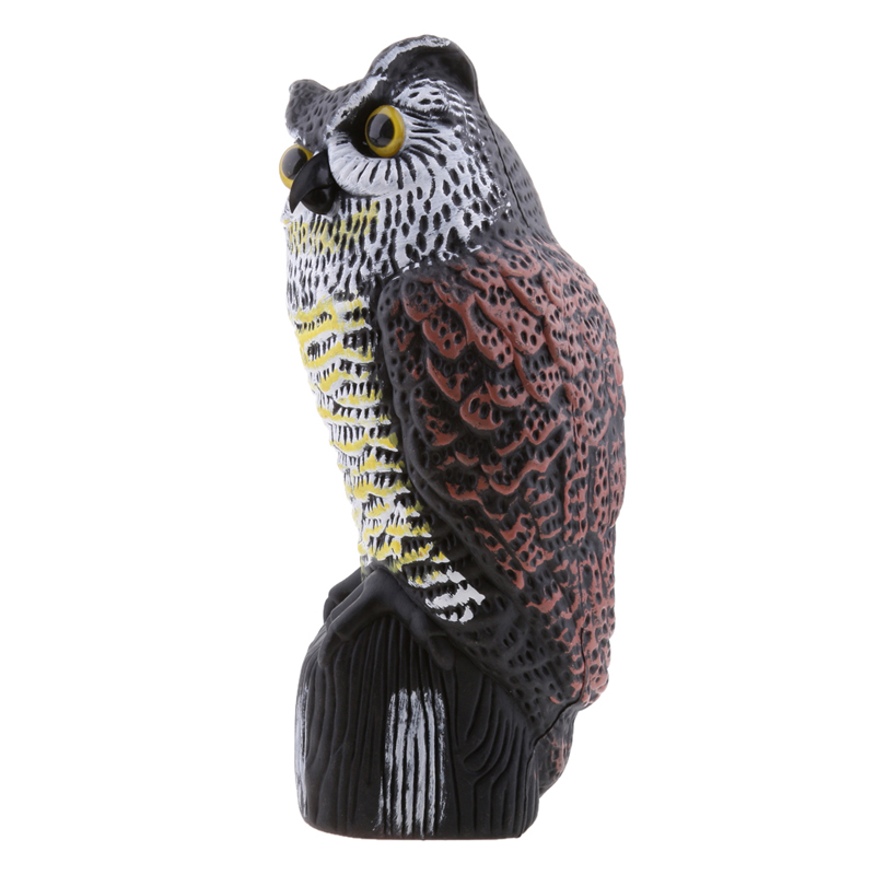 36cm Plastic Grădină ornament Owl Yard Sperier Realist Decoy Garden Decor