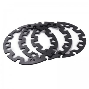 Poron LE-20 în formă de poron LE-20 Spumă Absorbție și compresie Black Spumă de 0,5 mm Flacără de alimentare cu spumă ignifugă