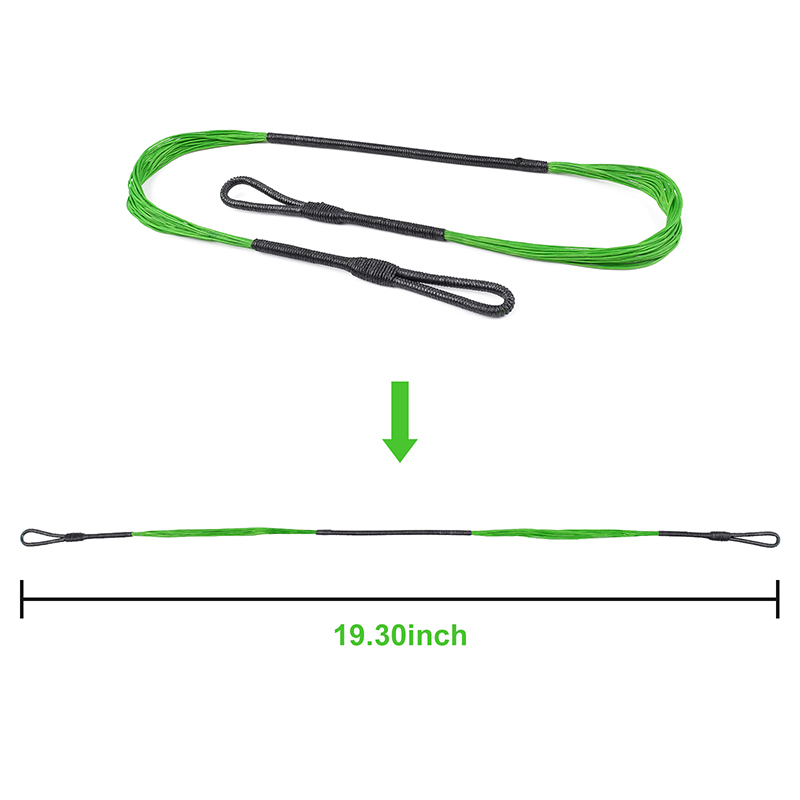 Elong Outdoor 280046-03 19.3inch 20 fire Crossbow String Fluorescent Green pentru Sistemul Cobra System Adder/R9