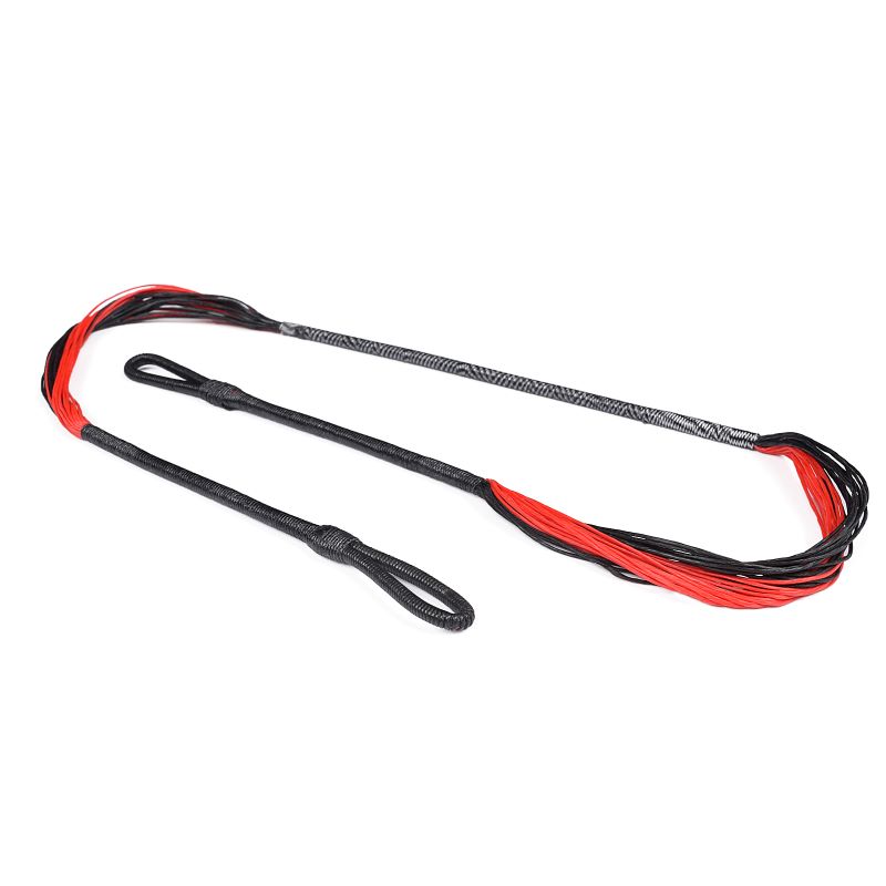 Elong Outdoor 280110-01 26.6inch 28 fire Crossbow String Red Black Potrivit pentru peste 150lbs Crossbow recurente