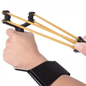 Elong în aer liber 3100g4-bk Professional Slingshot Set, în aer liber vânătoare de vânătoare împușcat cu catapult încheietura mâinii pentru adulți și copii
