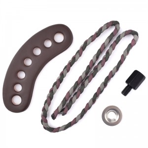 Elong outdoor 470011 din piele de mână din piele din piele metal Gromet Gri Culoare pentru tir cu arcul Fotografiere