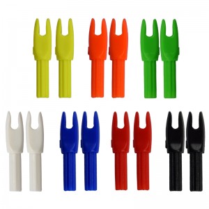 Tika tir cu arcul 14N808 Insert arrow din plastic Nock pentru arbor cu arcul de carbon Shooting