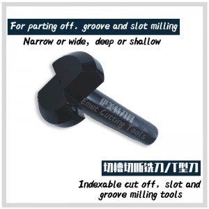 Instrumente de frezare EMET Endmills Ball Nose \\\\ Instrumente de frezat de frezat Cut Off, Slot și Groove Instrumente de frezare cu o adaptare filetată care transportă inserții indexabile