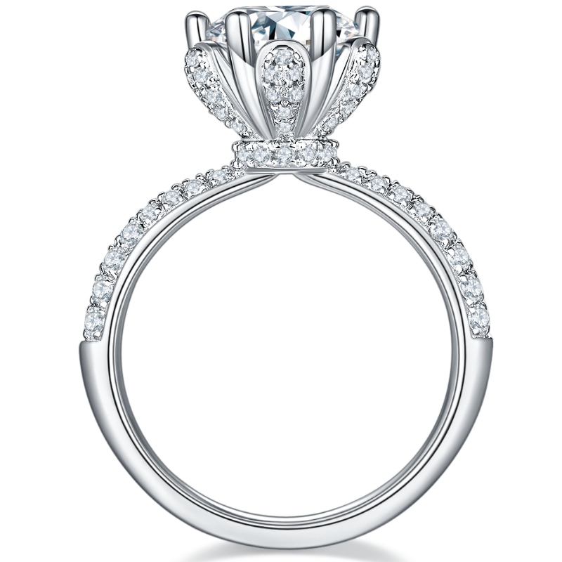 Tuochen Bijuterii Fabrica Sterling Silver 925/18K/14K/10K/9K Inel cu 3A/5A Zircon/Moissanite/Diamond Stone