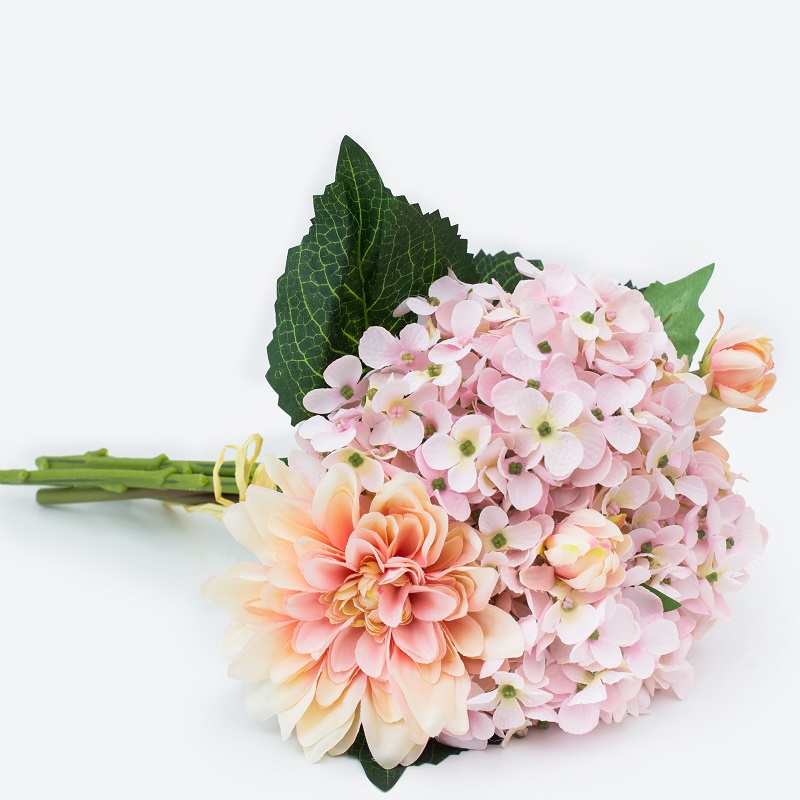 Hot Vanzare Frumos romantic denunta denunta de decorare Bridal Bouquet Floarea de mătase artificiale