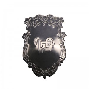 Metal de aur anodizat personalizat aluminiu autocolant de parfumuri