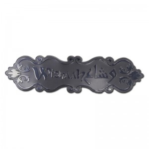 Metal de aur anodizat personalizat aluminiu autocolant de parfumuri