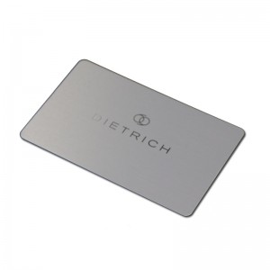 De înaltă calitate personalizată de moda de moda Matte Finish Metal Nume eticheta tipărire de mătase Aluminiu de afaceri de vizită carte pentru logo-ul propriu