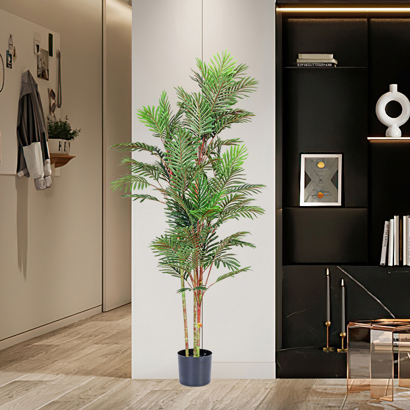 Fabrica de aprovizionare directă realistă atingere reală, acasă în aer liber decorată, artificial copac