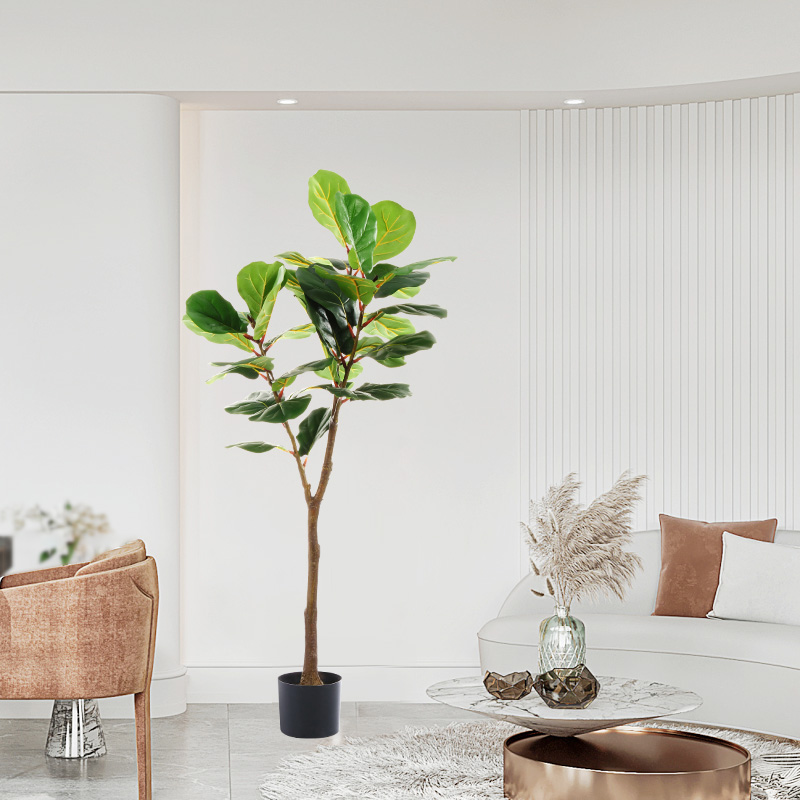 Plante vii frunze artificiale artificiale Plante artificiale pentru interior și în aer liber Home Deco