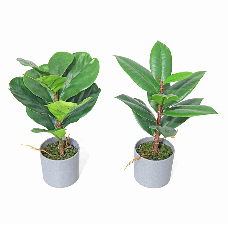 Acasă Decor Cel mai bun aproapenatural Faux mici Plante verzi artificiale Bonsai