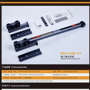 Tampon hidraulic Două uși Linkated Accesorii cadru îngust Cilindru de proiectare