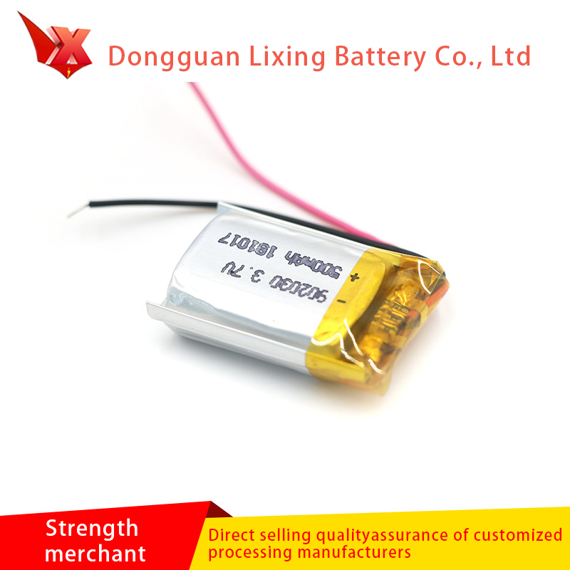 Raportul de vânzări directe ale producătorului cu bateria cu litiu CB 902030 Protecția mediului Acumulator de litiu Capacitate mare 500mAh Baterie polimerică