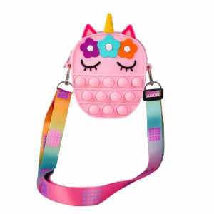 Crossbody Geantă de mână cu bule de silicon