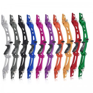 Elongarrow 221006 ET-8 25inch aliaj aliaj de aluminiu LH ILF Tir cu arcul Recurve Arcul Arcul Riser