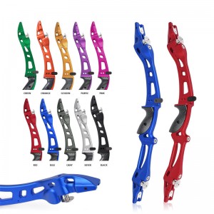 Elongarrow 221006 ET-8 25inch aliaj aliaj de aluminiu LH ILF Tir cu arcul Recurve Arcul Arcul Riser