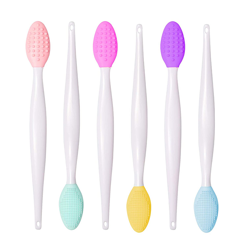 Silicon cu două fețe Exfoliant Buz Brush Instrumentul de buze moale