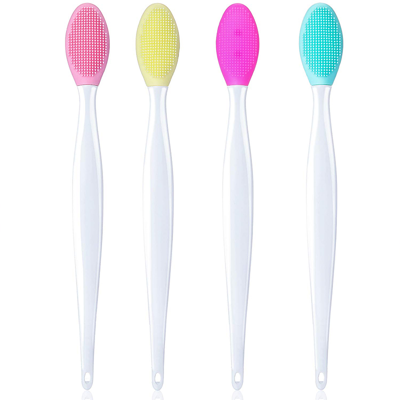 Silicon cu două fețe Exfoliant Buz Brush Instrumentul de buze moale