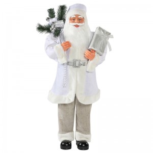 30 ~ 110cm Crăciun alb în picioare Santa Claus sac cadou sac ornament festival de vacanță figurine colecție tradiționale Xmas