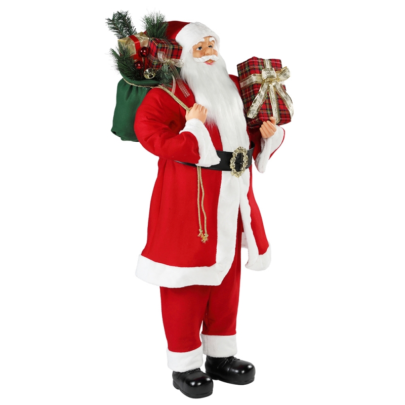30 ~ 110cm Crăciun în picioare Santa Claus ornament de decorare Festivalul de vacanță figurine colecție tradiționale xmas isplay