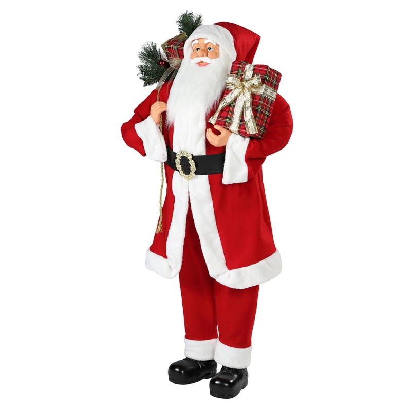 30 ~ 110cm Crăciun în picioare Santa Claus ornament de decorare Festivalul de vacanță figurine colecție tradiționale xmas isplay