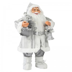 30 ~ 110cm Crăciun în picioare Santa Claus ornament Deluxe de decorare Festivalul de vacanță figurine colecție tradiționale Crăciun