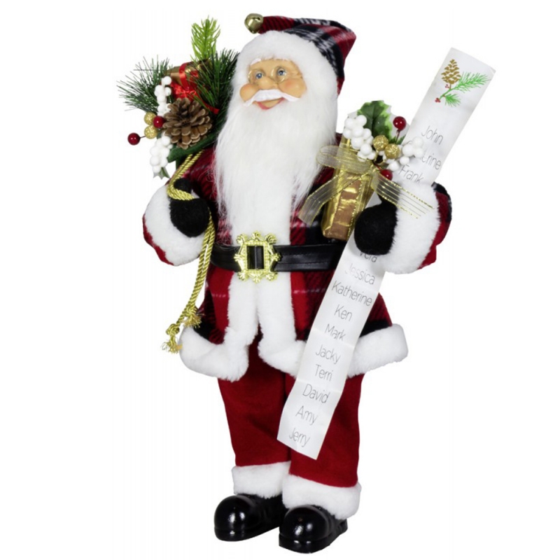 80 cm Decorare de Crăciun Santa Claus Bag de cadou Lista denume de pin cone ornament Jucea de Xmas pentru Home Navidad Holiday Party Afișaj