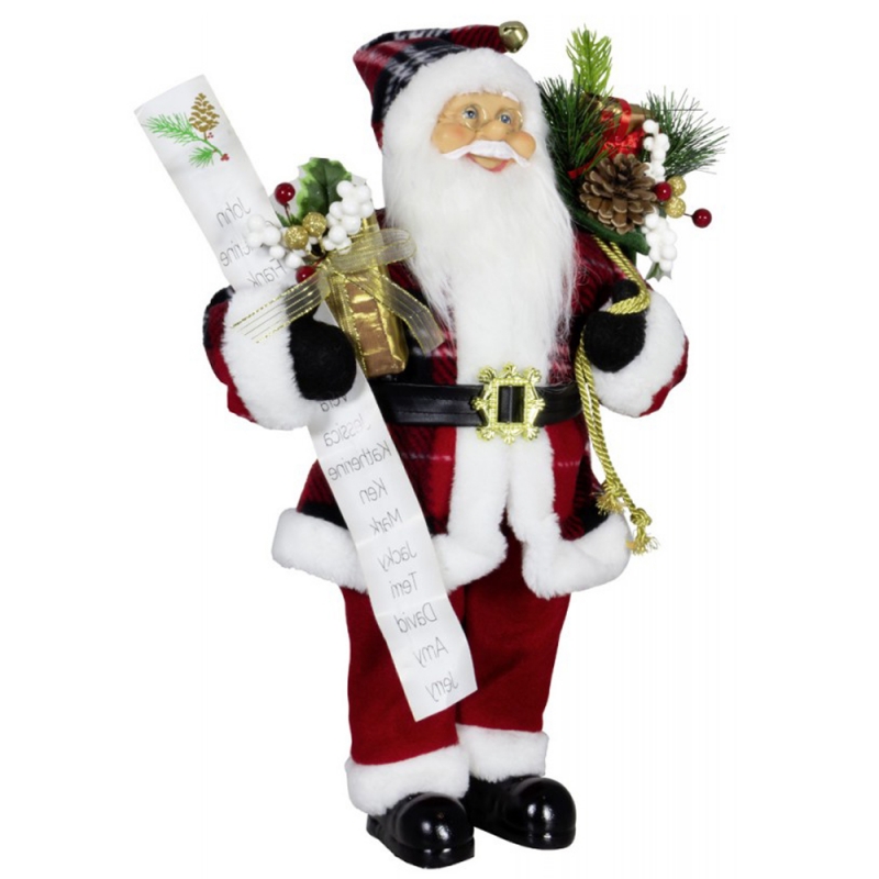 80 cm Decorare de Crăciun Santa Claus Bag de cadou Lista denume de pin cone ornament Jucea de Xmas pentru Home Navidad Holiday Party Afișaj