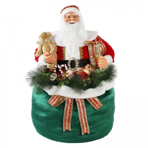 65/85/115cm Crăciun animat Santa Claus cu iluminare vacanță muzical ornament decorare figurine colecție tradiționale