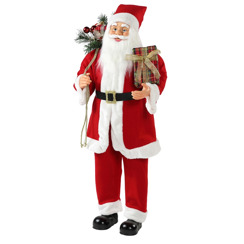 30 ~ 110cm Crăciun în picioare Santa Claus cu cadou sac de decorare ornament tradițional Figurine Colecția Xmas Series